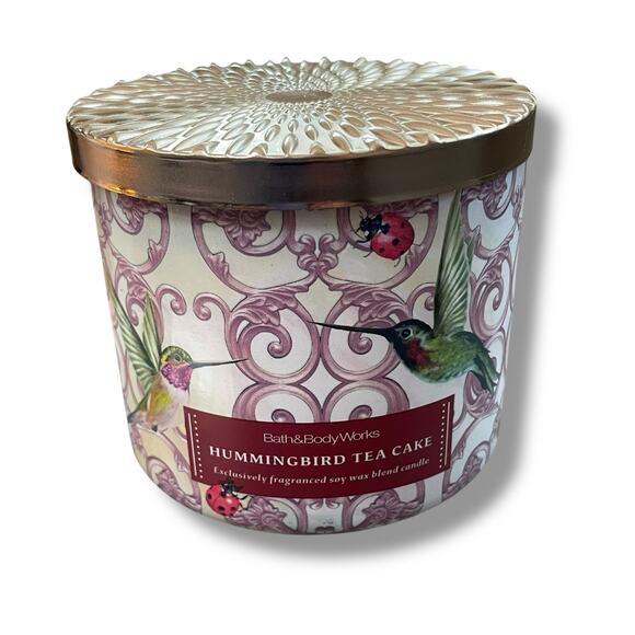 Bath & Body Works Hummingbird Tea Cake Wick Candle Batter Cinnamon Pecan 14.5 oz - Picture 10 of 10